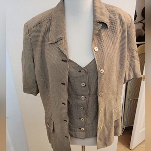 DANA BUCHMAN - short sleeve Jacket and matching top